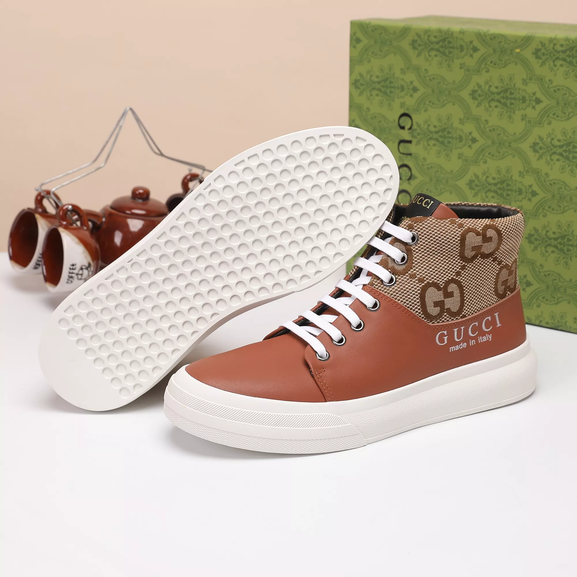 gucci high tops chaussures pour homme s_12b67a14